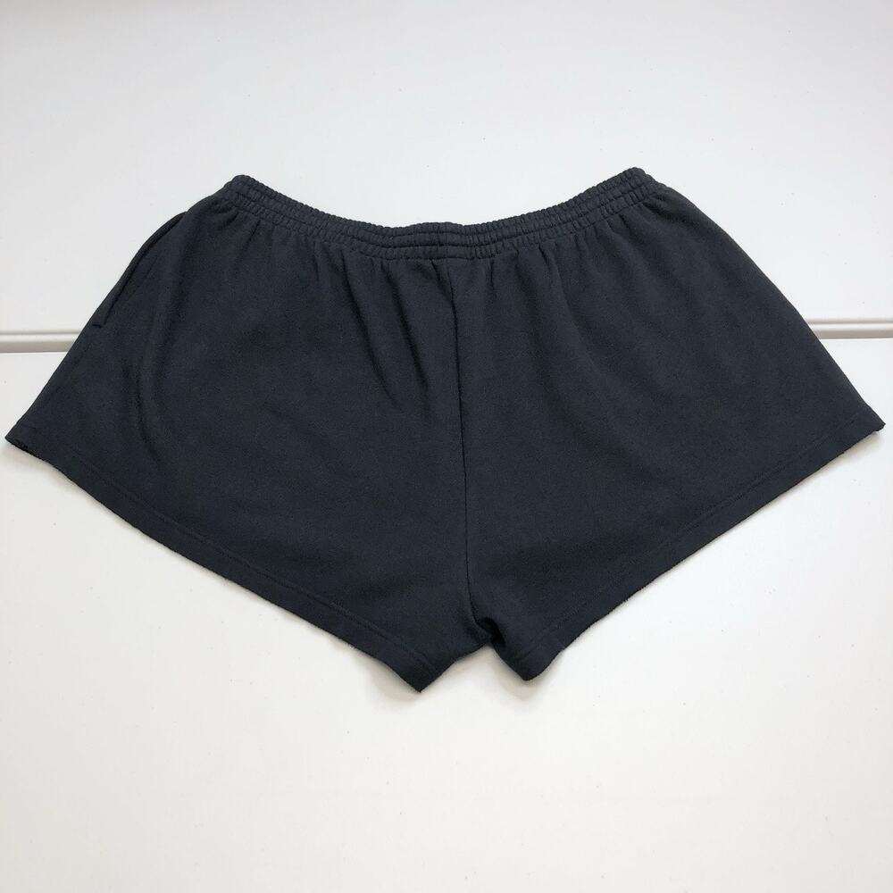 Skims Raw Edge Women’s Cotton Fleece Classic Shorts XL Black “Measurements” - Picture 7 of 7